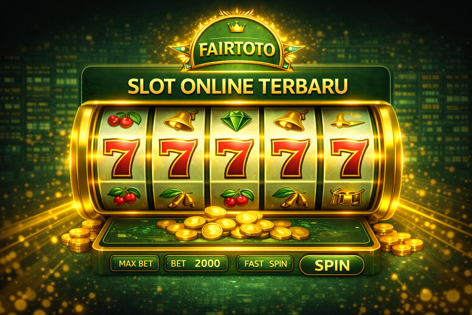 Tampilan slot online terbaru Fairtoto dengan desain modern